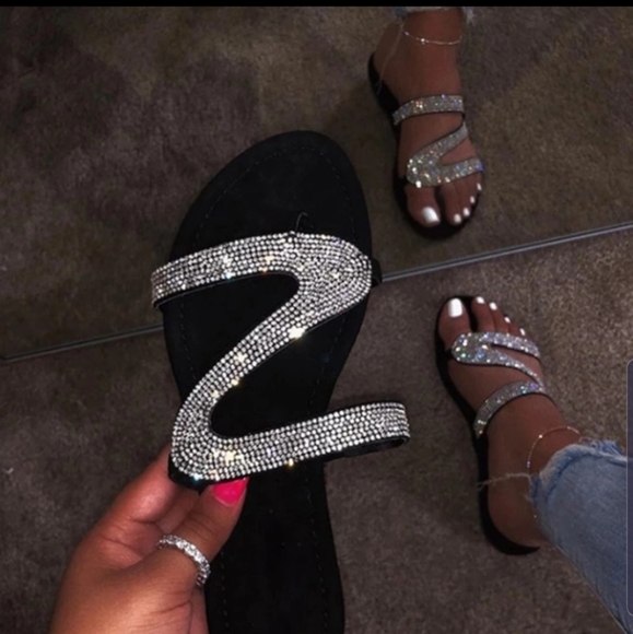 Eve Beach Shoes - SOLD OUT ❣❣❣❣Diamond Studded Sandals NWT